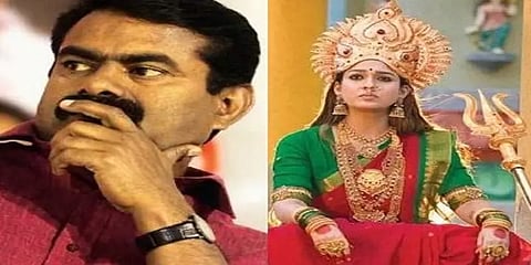 மதத்தின் பெயரால் நடக்கும் கொடுமைகளை தோலுரிக்கும் "மூக்குத்தி அம்மன்"- சீமான் பாராட்டு