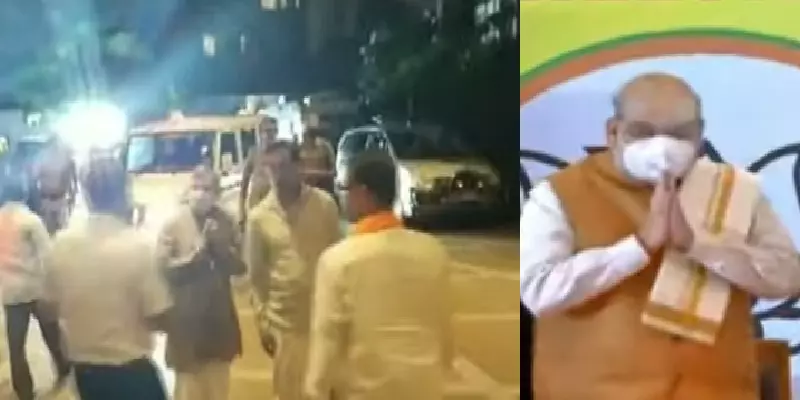 நள்ளிரவு வரை நீடித்த அமித் ஷா - குருமூர்த்தி ஆலோசனை!