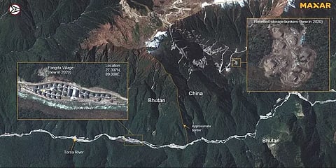 இந்திய எல்லையில் சீனா அமைத்துள்ள கிராமம் - சாட்டிலைட்டில் பதிவான புகைப்படம்