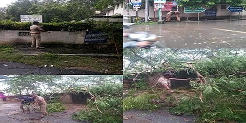 பேரிடர் மீட்புப் பணியில் கலக்கும் அடையாறு காவல்துறையினர்!