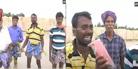 “திக்கு தெரியாம இருக்கோம்” நீரில் மூழ்கிய பயிர்கள் - கண்ணீர் விட்டு அழுத விவசாயி