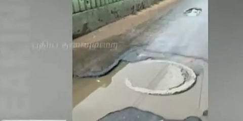 சாலைப்பள்ளத்தால் முதியவர் மரணமா? - சென்னை மாநகராட்சி விளக்கம்