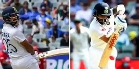 ஆஸி.க்கு எதிரான முதல் டெஸ்ட்: விக்கெட் சரிந்தாலும் நிதானம் காட்டும் இந்தியா!