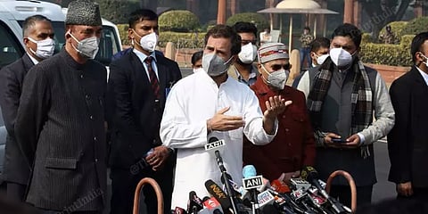 ‘இந்தியாவில் ஜனநாயகம் இல்லை, அது கற்பனையில் மட்டுமே உள்ளது': ராகுல்காந்தி ஆவேசம்