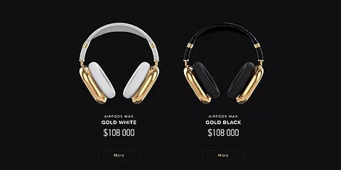 தூய தங்கத்தால் ஆன ஆப்பிள் ஹெட்போன் - விலை எத்தனை இலட்சங்கள் தெரியுமா?