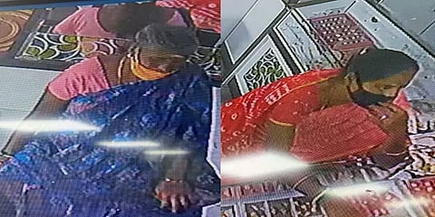 சென்னை: நகை வாங்குவதுபோல் நடித்து நூதன முறையில் திருடிய பெண்கள்