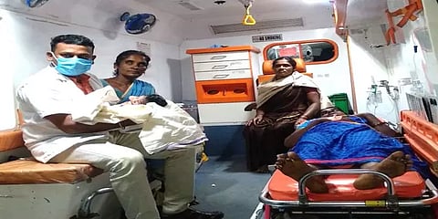 சத்தியமங்கலம்: மலைபாதையில் 108 ஆம்புலன்ஸில் பிறந்த ஆண் குழந்தை!