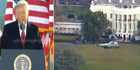 ’’எந்த அதிபரும் பெறாத ஆதரவைப் பெற்றிருந்தேன்’’ : அதிபர் மாளிகையை விட்டு வெளியேறிய ட்ரம்ப்