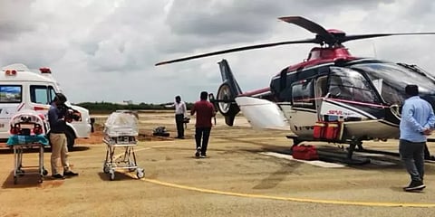 கர்நாடகா: அவசரசிகிச்சை நோயாளிகளை கொண்டுசெல்ல ஒருங்கிணைந்த விமான ஆம்புலன்ஸ் சேவை