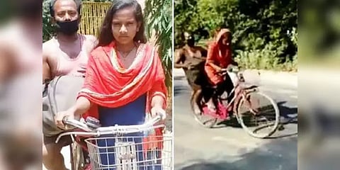 தந்தையை 1,200 கி.மீ சைக்கிளிலேயே அழைத்துச் சென்ற சிறுமிக்கு பால புரஸ்கார் விருது