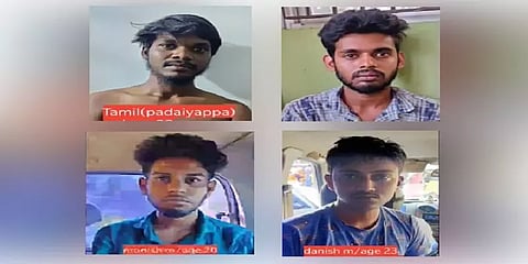 சென்னை: ஃபேஸ்புக் நட்பில் உள்ளவர்களிடம் பெண் குரலில் பேசி வழிப்பறி செய்த 4 பேர் கைது