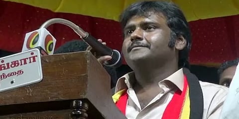 ‘அத்திவரதர் போல விஜயகாந்த் வரும்போது பிரளயம் வரும்’ - விஜய் பிரபாகரன்