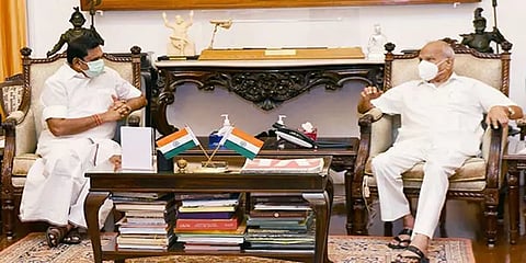 எழுவர் விடுதலை தொடர்பாக ஆளுநர் பன்வாரிலால் உடன் முதல்வர் பழனிசாமி சந்திப்பு