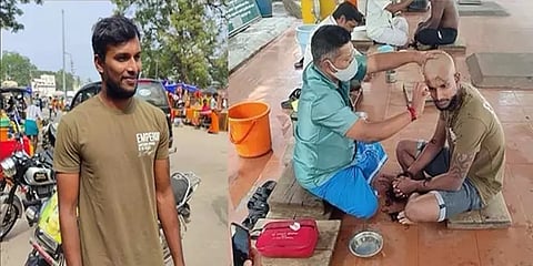 பழனி முருகன் கோயிலில் மொட்டையடித்து சாமி தரிசனம் செய்த கிரிக்கெட் வீரர் நடராஜன்