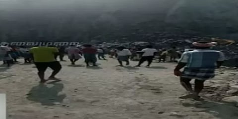 காஞ்சிபுரத்தில் கல்குவாரி சரிந்து விழுந்து விபத்து: காணாமல்போன 8 பேரை தேடும் பணி தீவிரம்