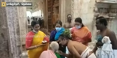 "மு.க.ஸ்டாலினுக்கு பெருமாள் மீது நம்பிக்கை உள்ளது!" - துர்கா ஸ்டாலின்