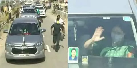 அதிமுக கொடியை அகற்றாத போலீஸ்... சசிகலாவுக்கு நோட்டீஸ்