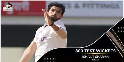 இஷாந்த் சர்மா கலக்கல்! - 300 விக்கெட்டுகள் வீழ்த்தி சாதனை