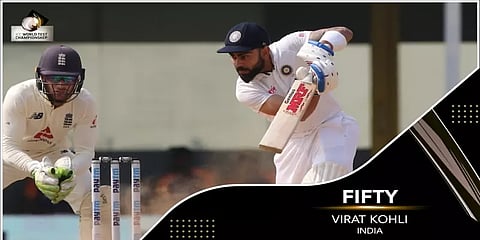 சென்னை டெஸ்ட்டில் விராட் கோலி அரை சதம்!