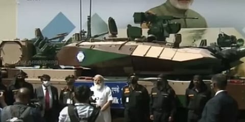 அர்ஜூன் மாக் 1 ஏ டாங்கை நாட்டுக்கு அர்ப்பணித்தார் பிரதமர் மோடி