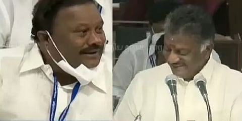 “கைத்தட்டுங்களேன்...” - திண்டுக்கல் சீனிவாசனுக்காக கைத்தட்டலை கேட்டு வாங்கிய ஓபிஎஸ்