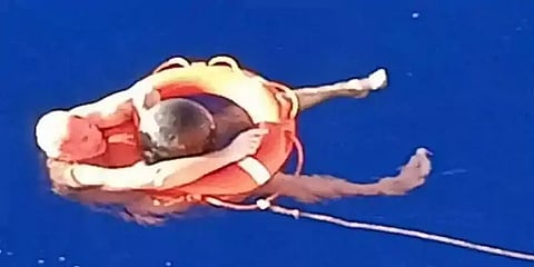 நடுக்கடலில் தூங்கிவிழுந்த மாலுமி; 14 மணிநேரத்திற்கு பிறகு உயிருடன் மீட்கப்பட்ட அதிசயம்!