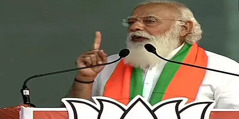 வெற்றி வேல்... வீரவேல் எனப்பேசி கோவையில் பரப்புரையைத் தொடங்கிய மோடி..!