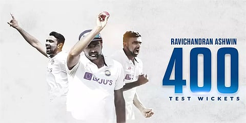 சர்வதேச டெஸ்ட் கிரிக்கெட்டில் 400 விக்கெட்டுகள்... ரவிச்சந்திரன் அஷ்வின் அசத்தல்!