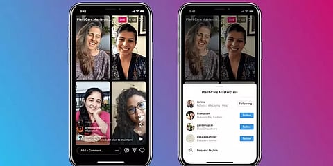 ஒரே நேரத்தில் நேரலையில் 4 பேர்: 'லைவ் ரூம்ஸ்' ஆப்ஷனை கொண்டு வந்த இன்ஸ்டா!