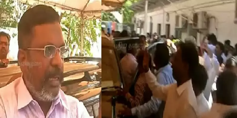 6 தொகுதிகளை ஏற்க மாட்டோம் - விசிகவினர் ஆர்ப்பாட்டம்