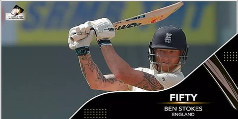 பென் ஸ்டோக்ஸ் அரைசதம்; இங்கிலாந்து நிதான ஆட்டம்!