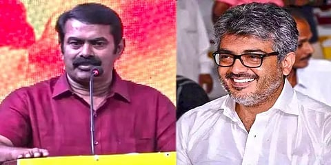 துப்பாக்கி சுடுதலில் 6 பதக்கங்கள் வென்ற அஜித்துக்கு சீமான் வாழ்த்து