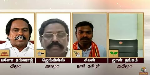 மோதும் வேட்பாளர்கள்: காரசார விவாதத்தில் இறங்கிய பத்மநாபபுரம் வேட்பாளர்கள்