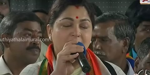 "எனது தாய்தான் எனது முன்னேற்றத்திற்கு காரணம்" - கண்ணீர் சிந்திய குஷ்பு