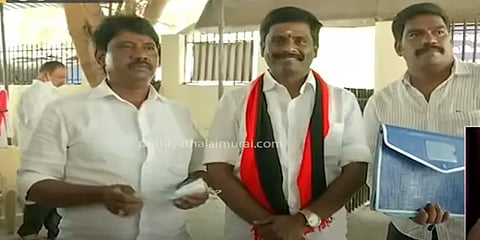 வேட்பாளர் படிவத்தில் இந்தி திணிப்பு: திமுக வேட்பாளர் குற்றச்சாட்டு!