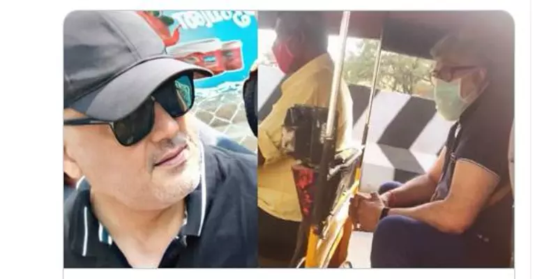 ஆட்டோவில் செல்லும் நடிகர் அஜித்! - வைரல் வீடியோ