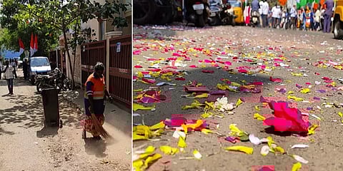 வீதிகளில் குப்பைகளை குவிப்பதிலும் போட்டி: தேர்தல் களத்தில் கலங்கும் தூய்மைப் பணியாளர்கள்!