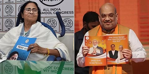 மம்தா கட்சி Vs பாஜக... மேற்கு வங்க மக்களை வாக்குறுதிகளில் வசீகரிப்பது யார்?