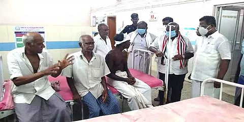 திருத்துறைப்பூண்டி: அதிமுக - கம்யூனிஸ்ட் மோதல்; ஆறுதல் கூறிய வேட்பாளர்!