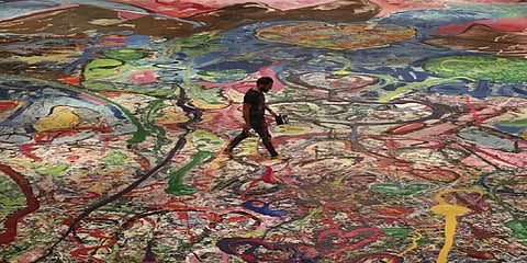 6,300 லிட்டர் பெயிண்ட்டில் உருவான உலகின் மிகப்பெரிய கேன்வாஸ் ஓவியம் ரூ.450 கோடிக்கு ஏலம்