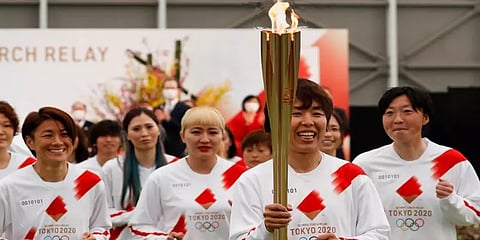 டோக்கியோ ஒலிம்பிக் தீப ஓட்டம் தொடக்கம்