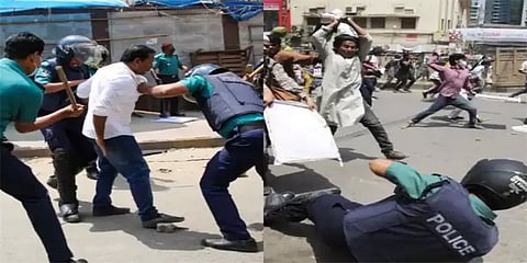 பிரதமர் மோடியின் சுற்றுப் பயணத்திற்கு எதிராக வங்கதேசத்தில் மாணவர்கள் போராட்டம்!