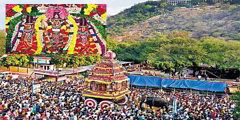 பழனி முருகன் கோவில் பங்குனி உத்திர திருவிழா: அரோகரா கோஷத்துடன் நடைபெற்ற தேரோட்டம்