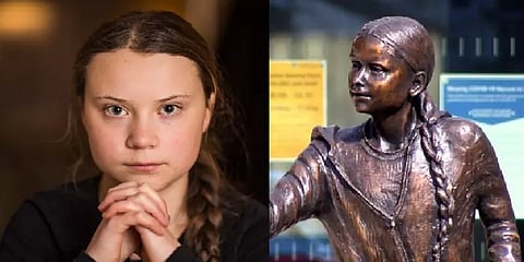 இளம் சூழலியலாளர் கிரேட்டா தன்பெர்க்கிற்கு சிலை வைத்த பிரிட்டன் பல்கலைக்கழகம்!