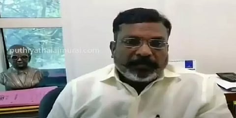 "வருமான வரித்துறையினரின் சோதனை திட்டமிட்டு பழிவாங்கும் அரசியல் செயல்" - திருமாவளவன்