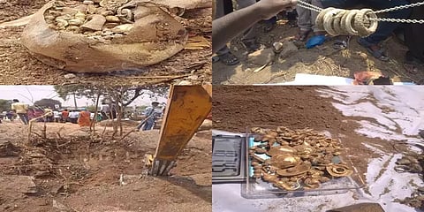 விவசாயத்தில் நஷ்டம்; நிலத்தை விற்ற விவசாயி - தங்கப் புதையல் கண்டெடுப்பு