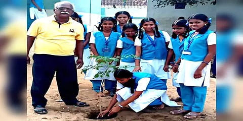 இயற்கையை நேசிப்போம்: ஓய்வூதியத்தில் மரக்கன்றுகளை நட்டு பாராமரிக்கும் முன்னாள் ராணுவ வீரர்!