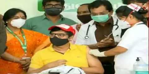 “தடுப்பூசி செலுத்திக்கொண்டால் கொரோனா வந்தாலும் பாதிக்காது!” - நடிகர் விவேக்