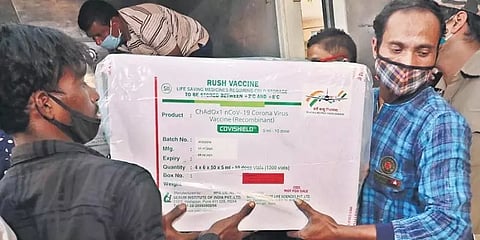 6 லட்சம் கோவிஷீல்டு தடுப்பு மருந்துகள் இன்று சென்னை வருகை!