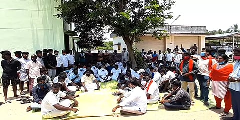 செங்கல் சூளையில் உயிரிழந்தவரின் உடலை வாங்க மறுத்து 5வது நாளாக போராட்டம்